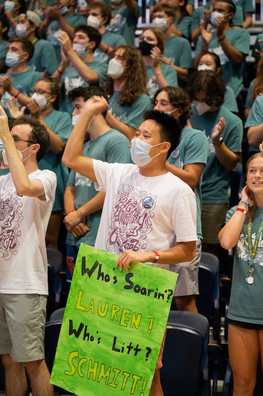 Rice rallies in a packed Tudor Fieldhouse for spirited celebration of